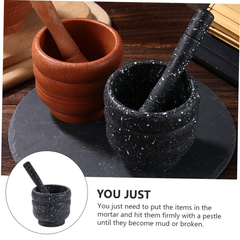 Garlic Press Crusher Mincer Masher Bowl Pestle Grinder Aesthetic Easy to Use for Cooking Enthusiasts - Image 2